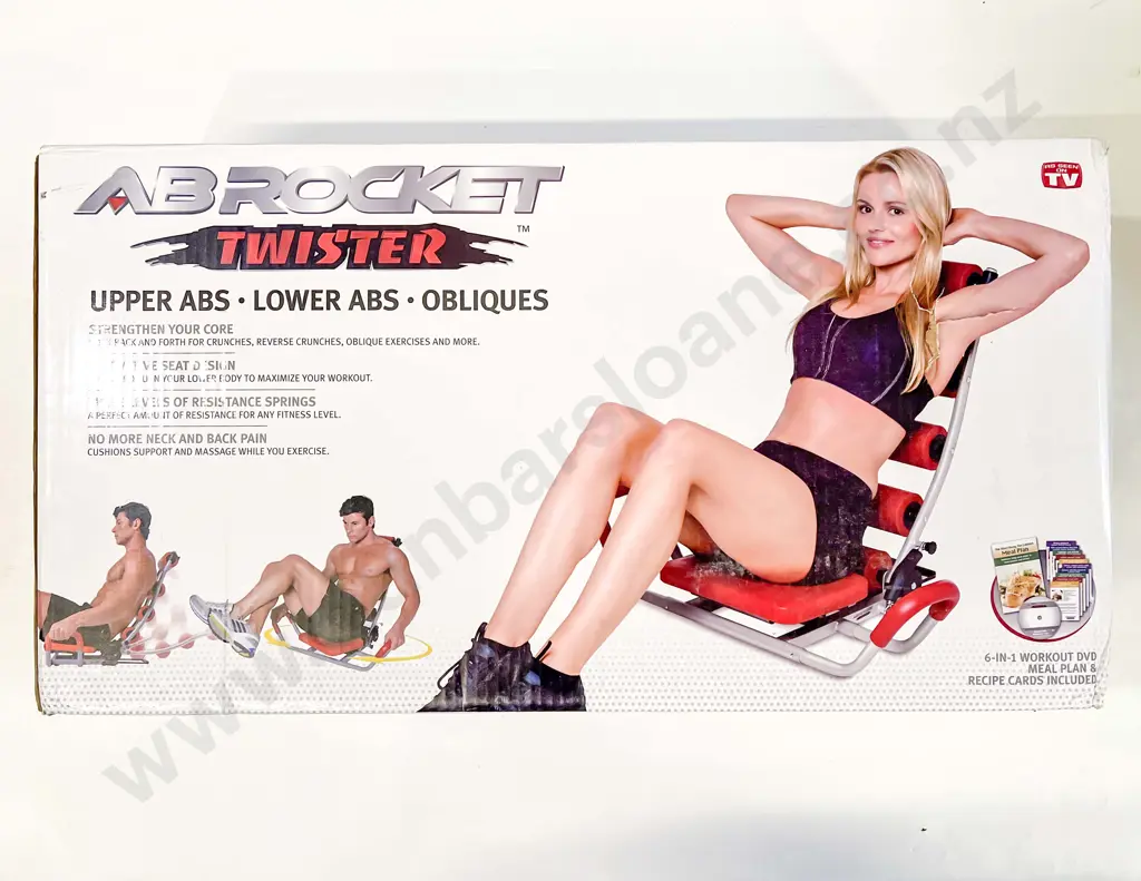 Boxed Ab Rocket and Power Legs Exercise Machines Image 1++