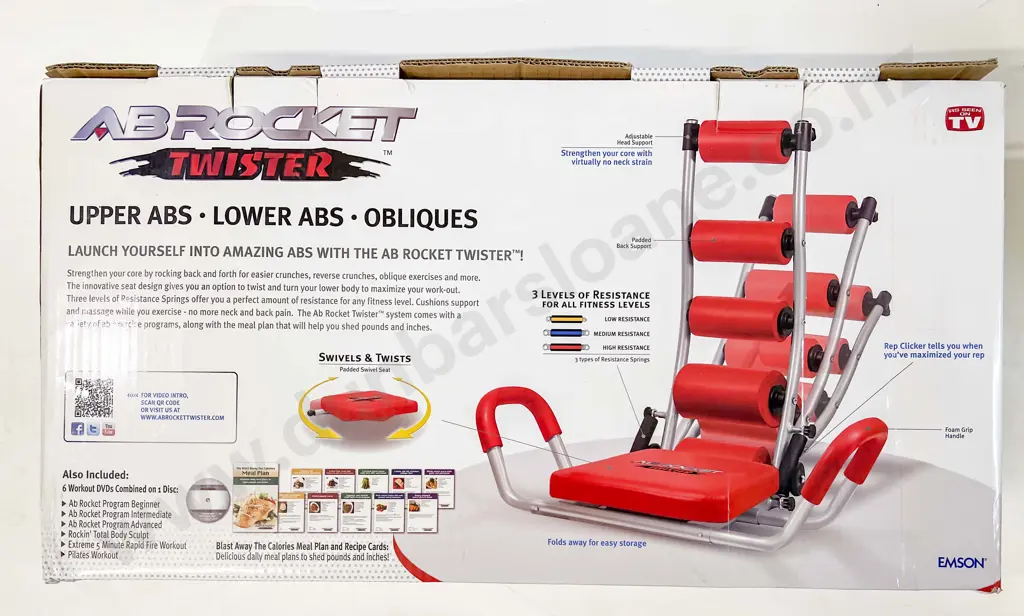 Boxed Ab Rocket and Power Legs Exercise Machines Image 1++