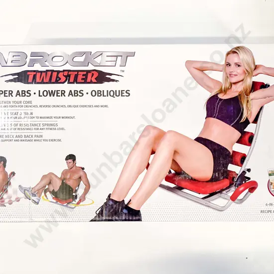 Boxed Ab Rocket and Power Legs Exercise Machines