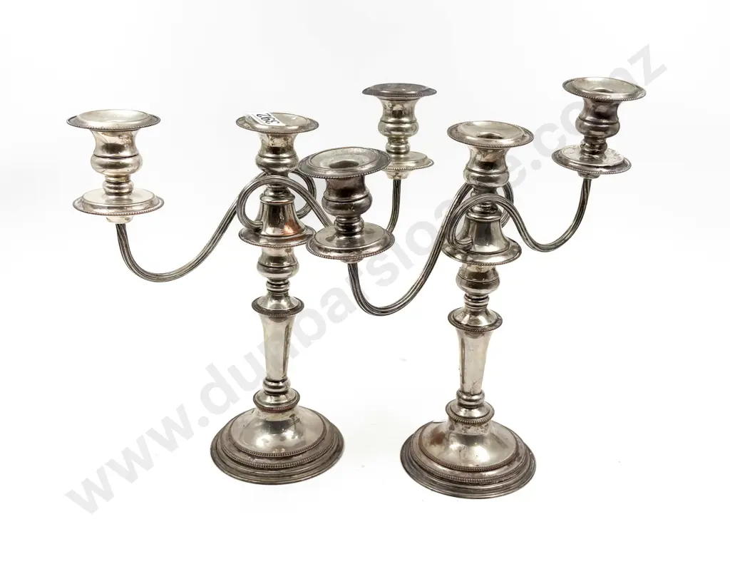 Pair of S/P Candelabras Image 1++