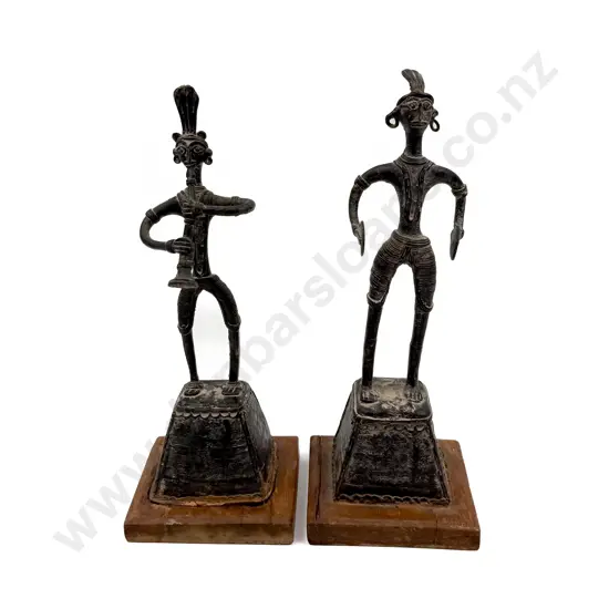 Two Indian Tribal Dhokra Type Figures