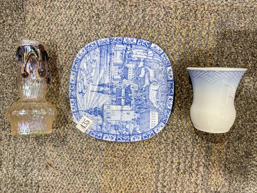 B&G Vase with Czech Glass Vase and Other Image 1++