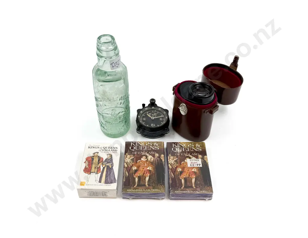 Cased Monocular Vintage Stop Watch and Assorted Image 1++