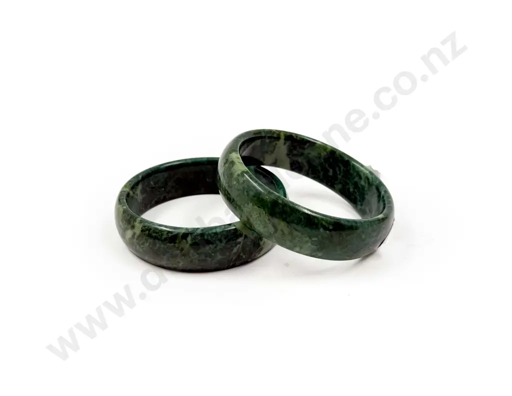 Pair of Large Agate Bangles Image 1++