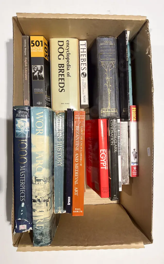 Box of Assorted Books Image 1++