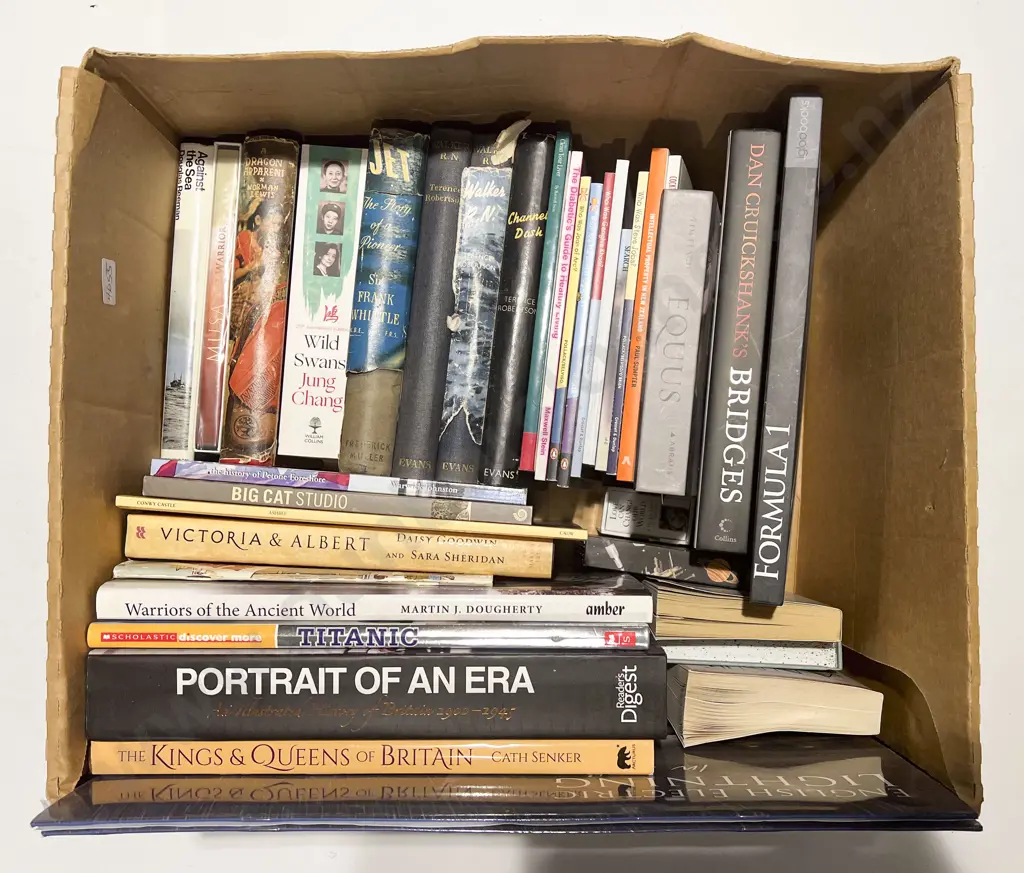 Box of Assorted Books Image 1++