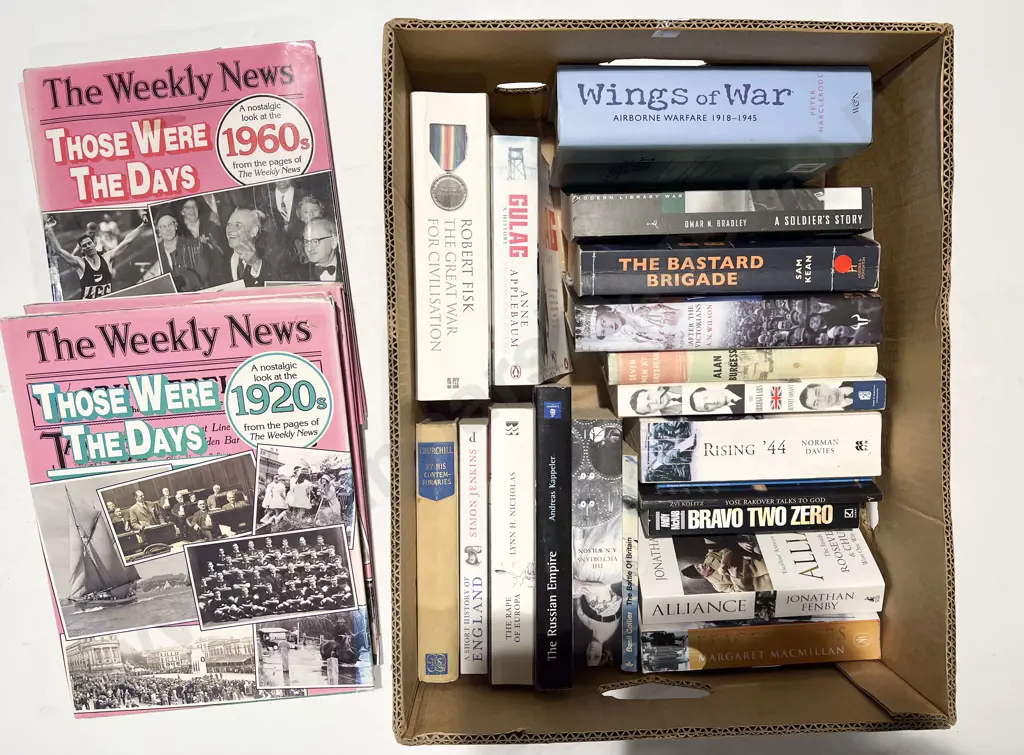 Box of Assorted Books Image 1++
