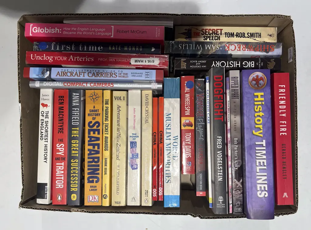 Box of Assorted Books Image 1++