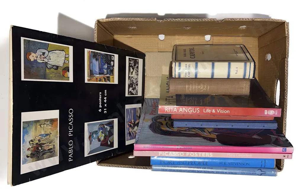 Box of Assorted Art Reference Image 1++