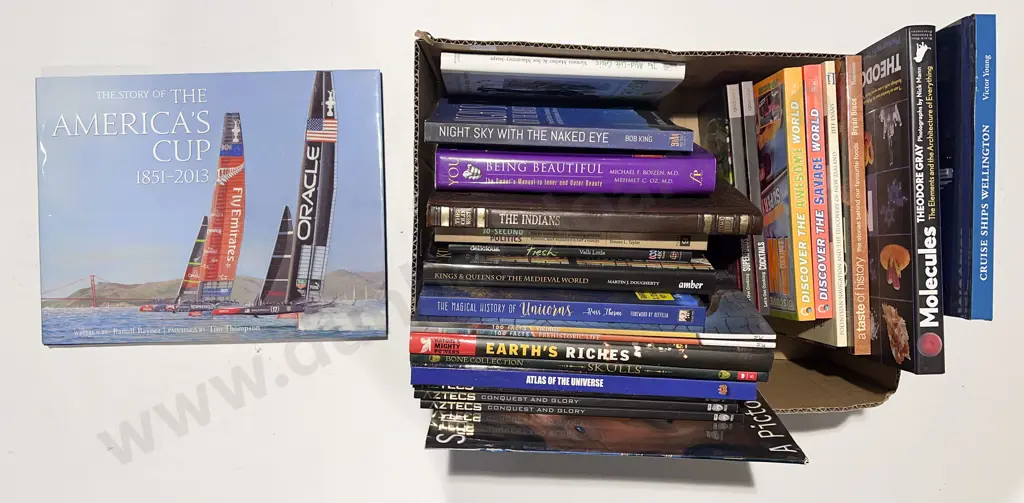 Box of Assorted Books Image 1++