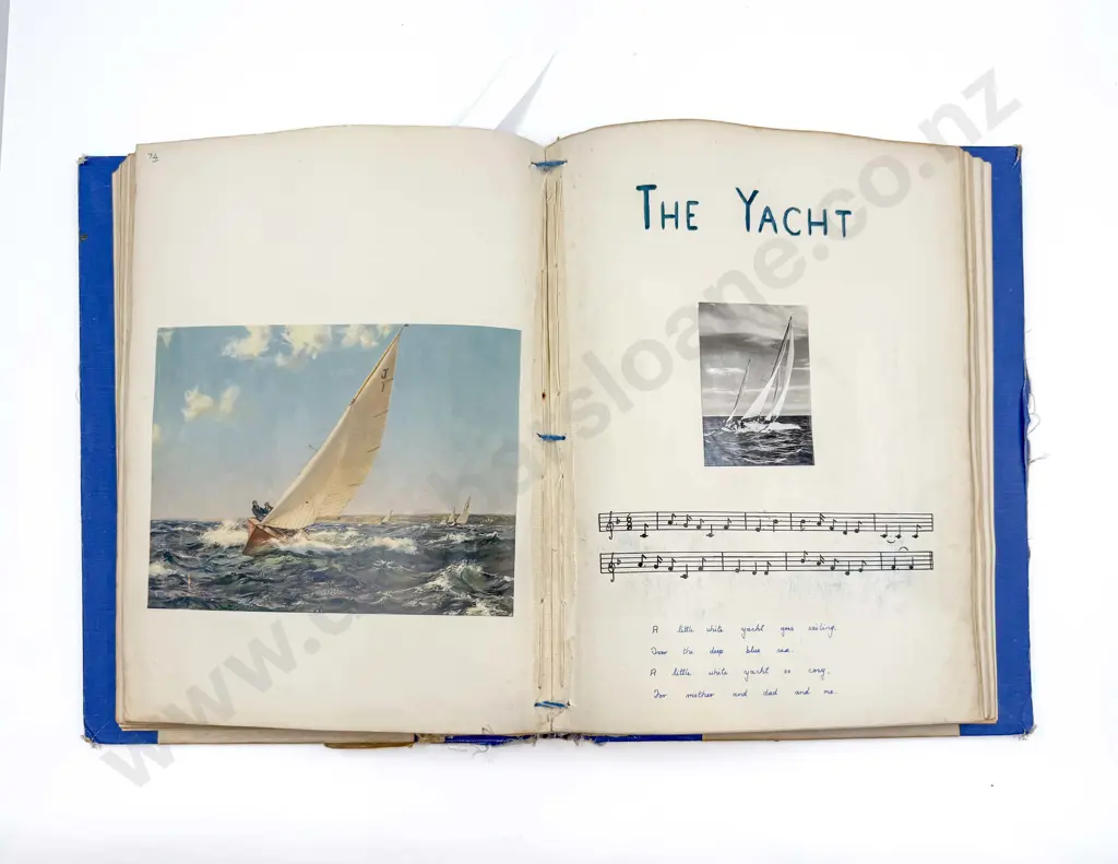 Vintage Sheet Music Scrap Album Image 1++