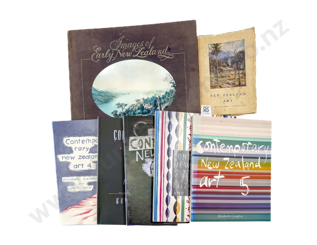 Contemporary NZ Art Vol. 1-5 and Two other References Image 1++