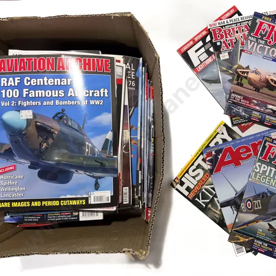 Box of Assorted War Aviation Magazines