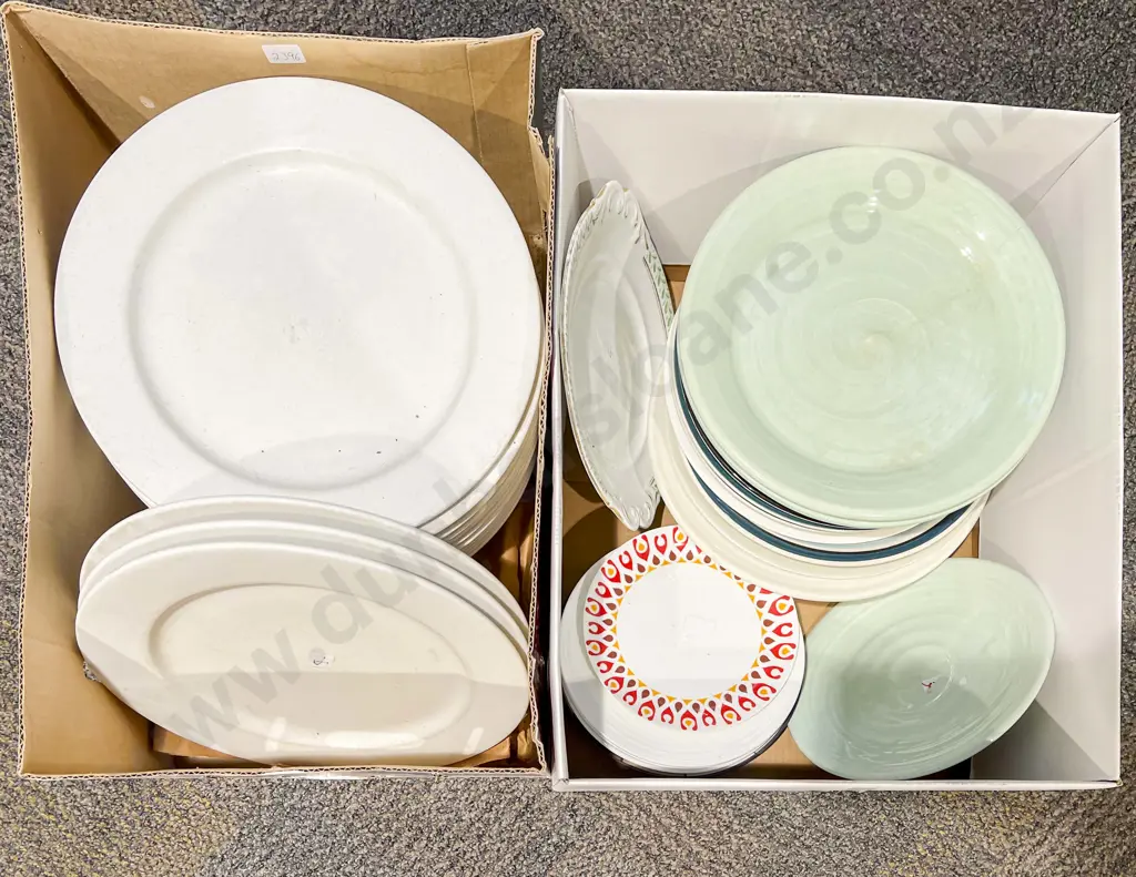Two Boxes of Assorted China Image 1++
