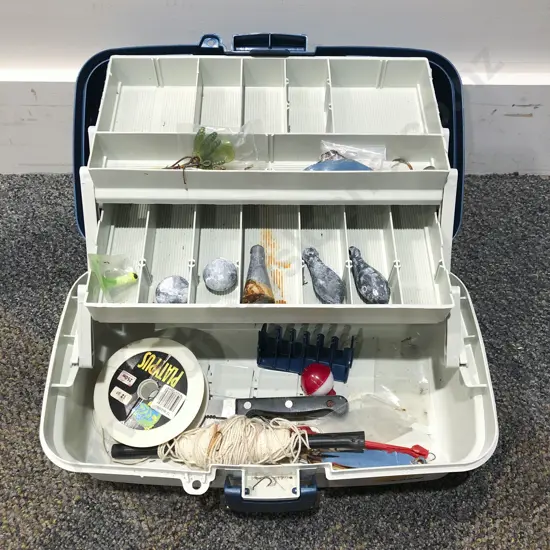 Tackle Box with Assorted Fishing Accessories