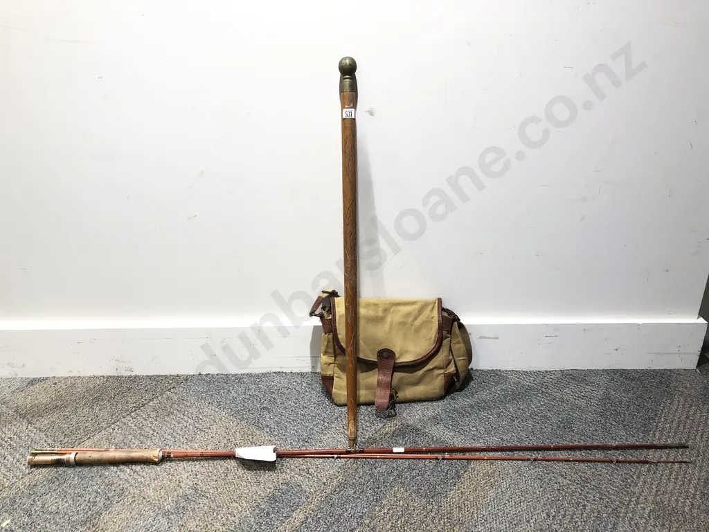 Fishing Rods With Bag and 2 Pce Pool Cue Image 1++