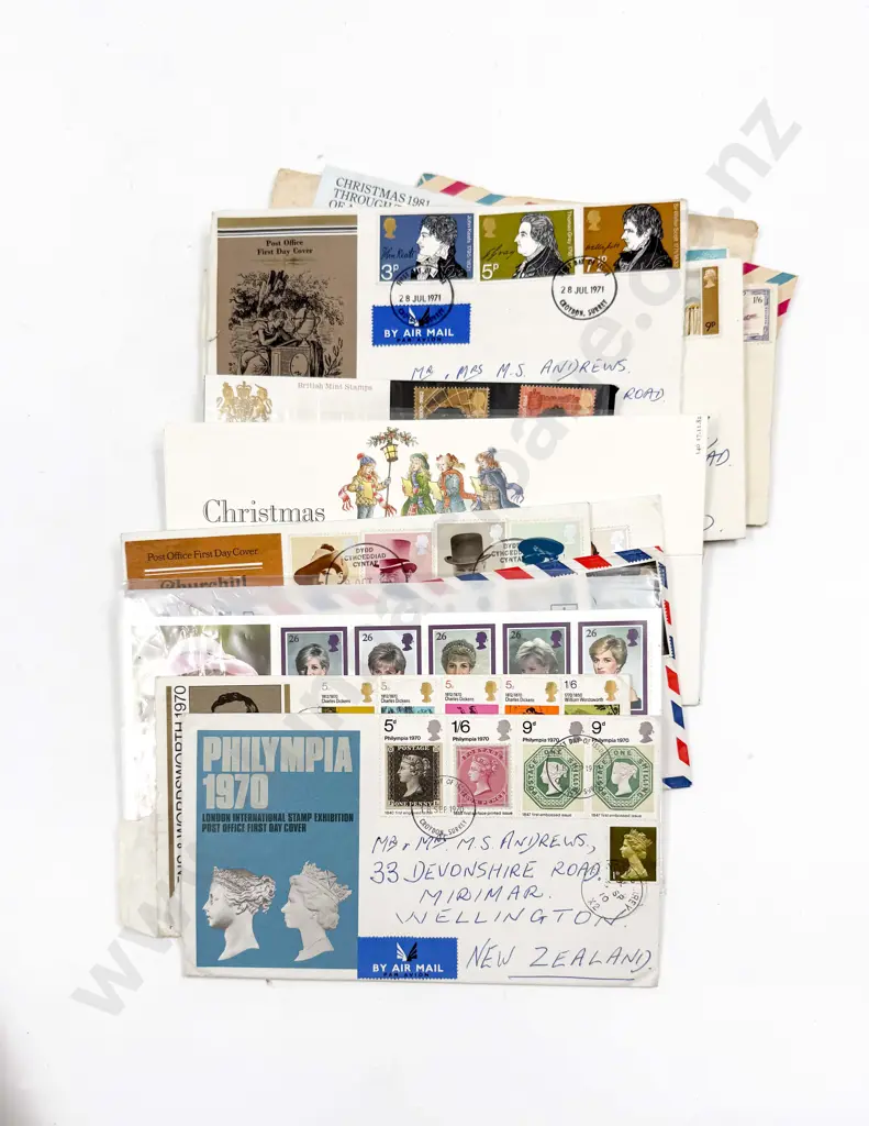 Box of Assorted Stamps Image 1++