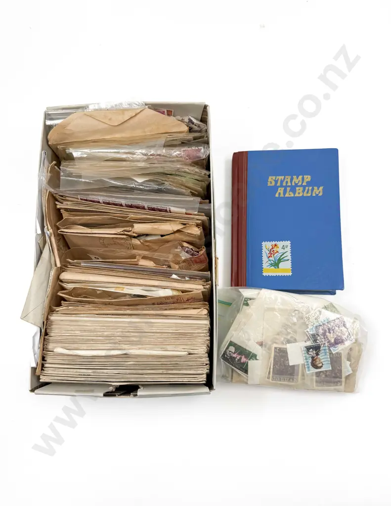 Box of Assorted Stamps Image 1++