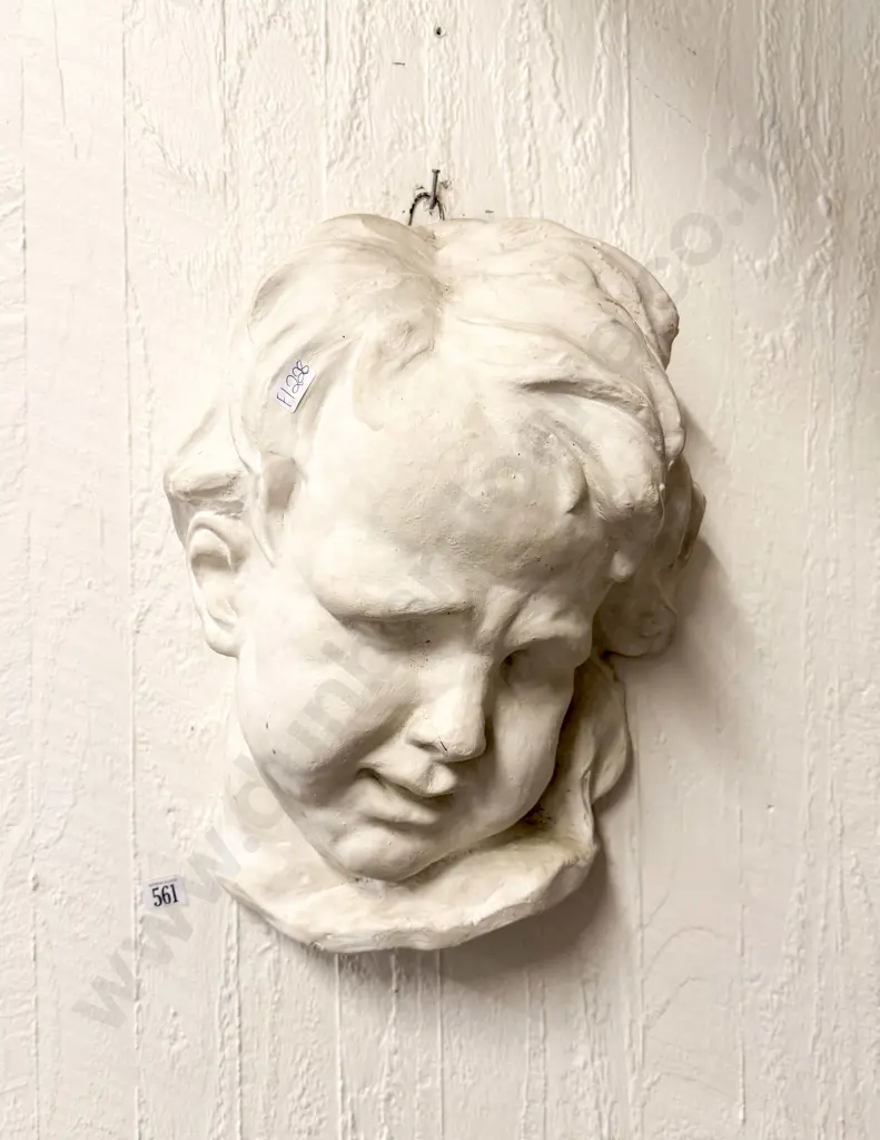 Wall Hanging Cast Plaster Bust Image 1++