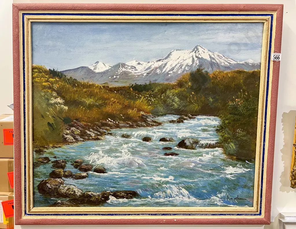 S A Khan - Southern Landscape - Oil on Board Image 1++