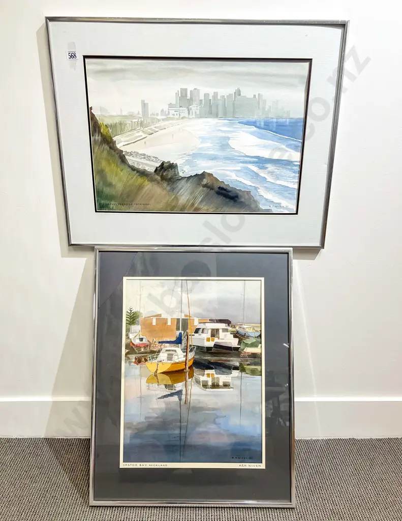 K E Niven - Pair of Watercolours Image 1++