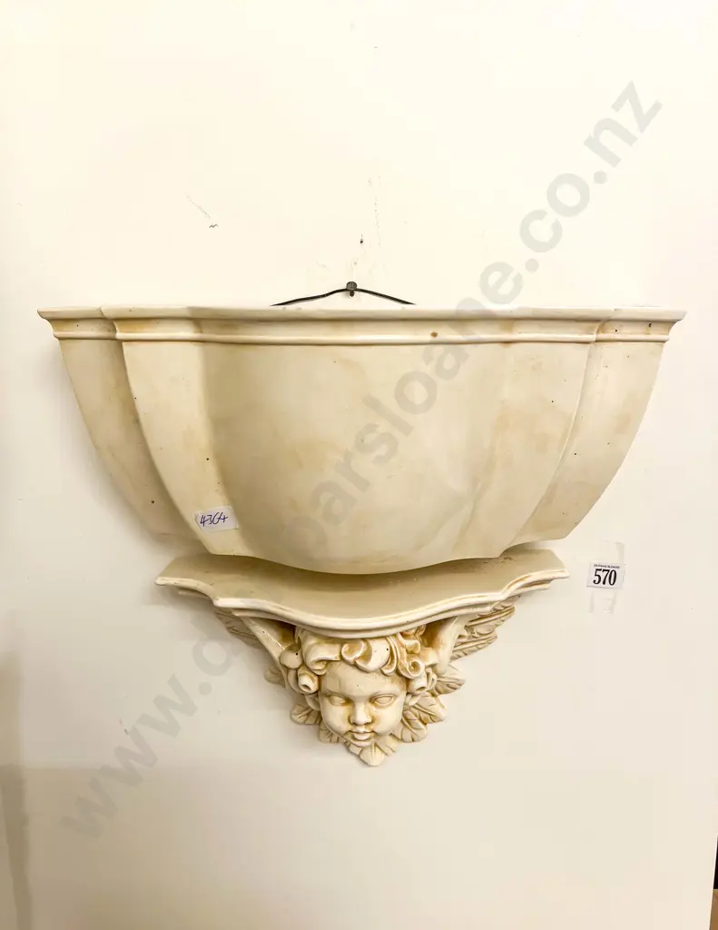 Wall Hanging Planter with Shelf Image 1++