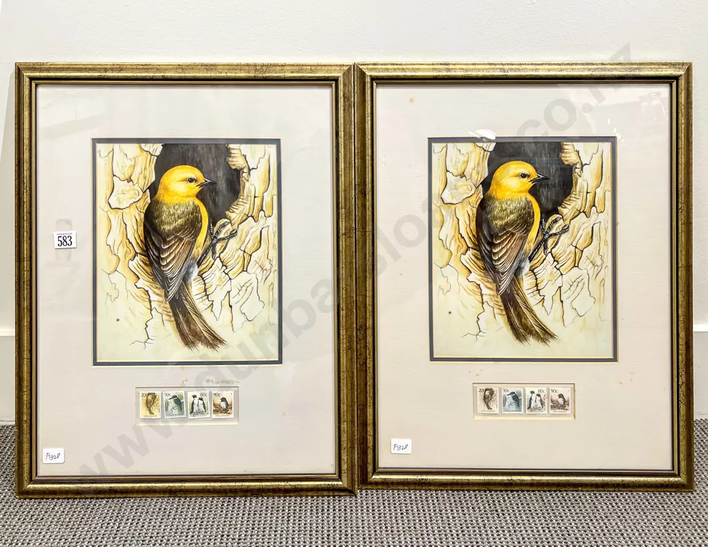 Pair of NZ Stamp Displays Image 1++