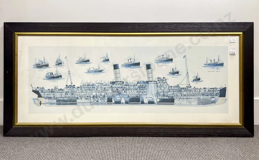 Framed Ship Display Image 1++