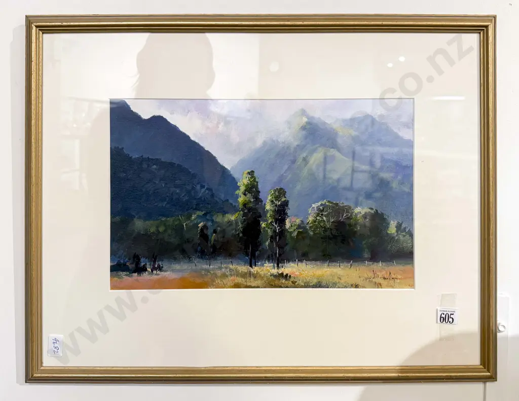 Colin C Wynn - Fading Light Mt Ross - Acrylic Polymer Image 1++