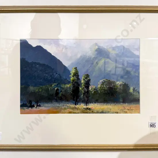 Colin C Wynn - Fading Light Mt Ross - Acrylic Polymer
