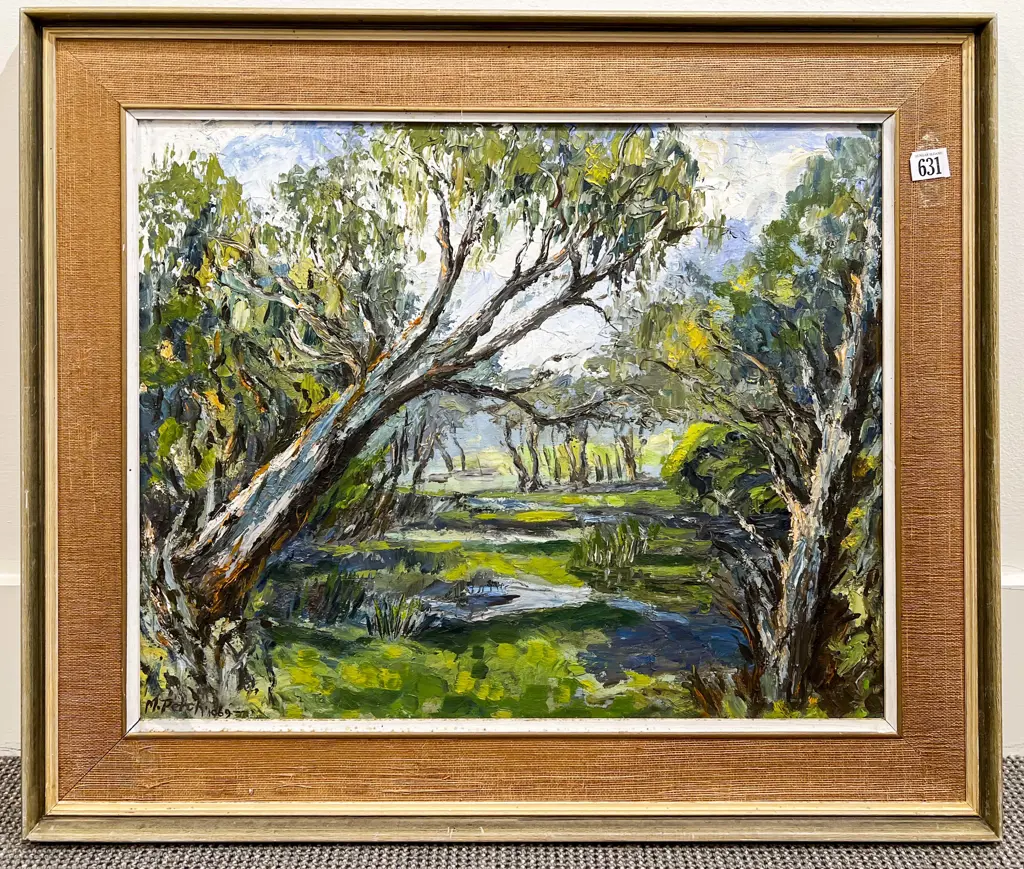 M Perch - Wetlands - Oil on Board Image 1++