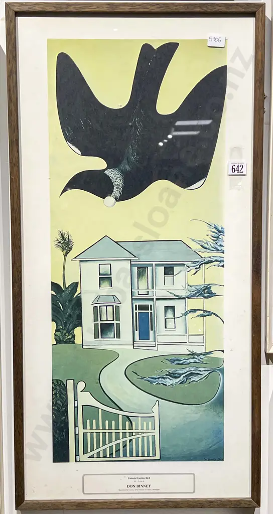 Don Binney - Colonial Garden Bird - National Art Gallery Print Image 1++