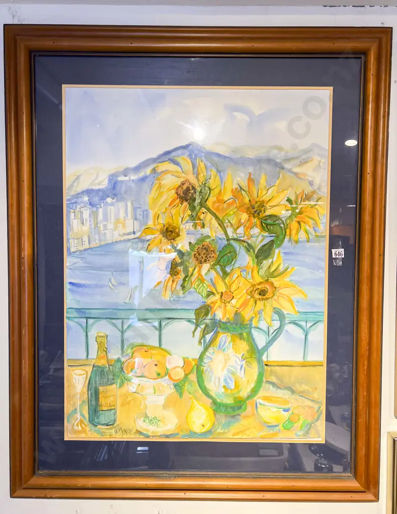 Betty Eaton - Sunflower Still Life - Watercolour Image 1++