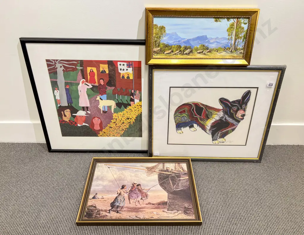 Four Assorted Prints & Originals Image 1++