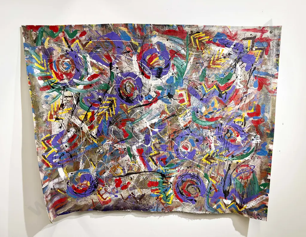 L. Walsh - "Painting II" Oil on Canvas (unframed) Image 1++