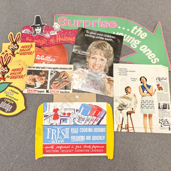 Qty of Assorted Vintage Advertising