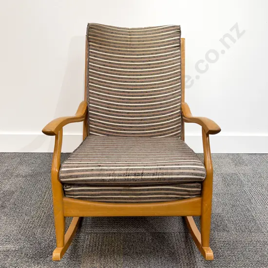 Mid C20th Open Arm Rocking Chair