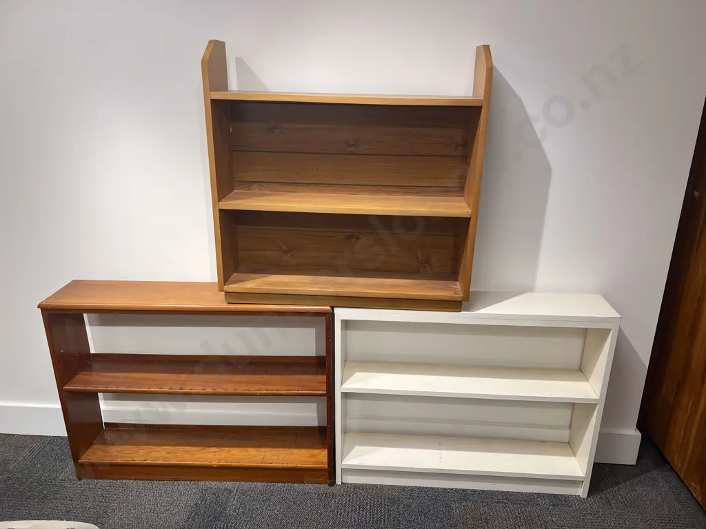 Three Assorted Bookcases Image 1++