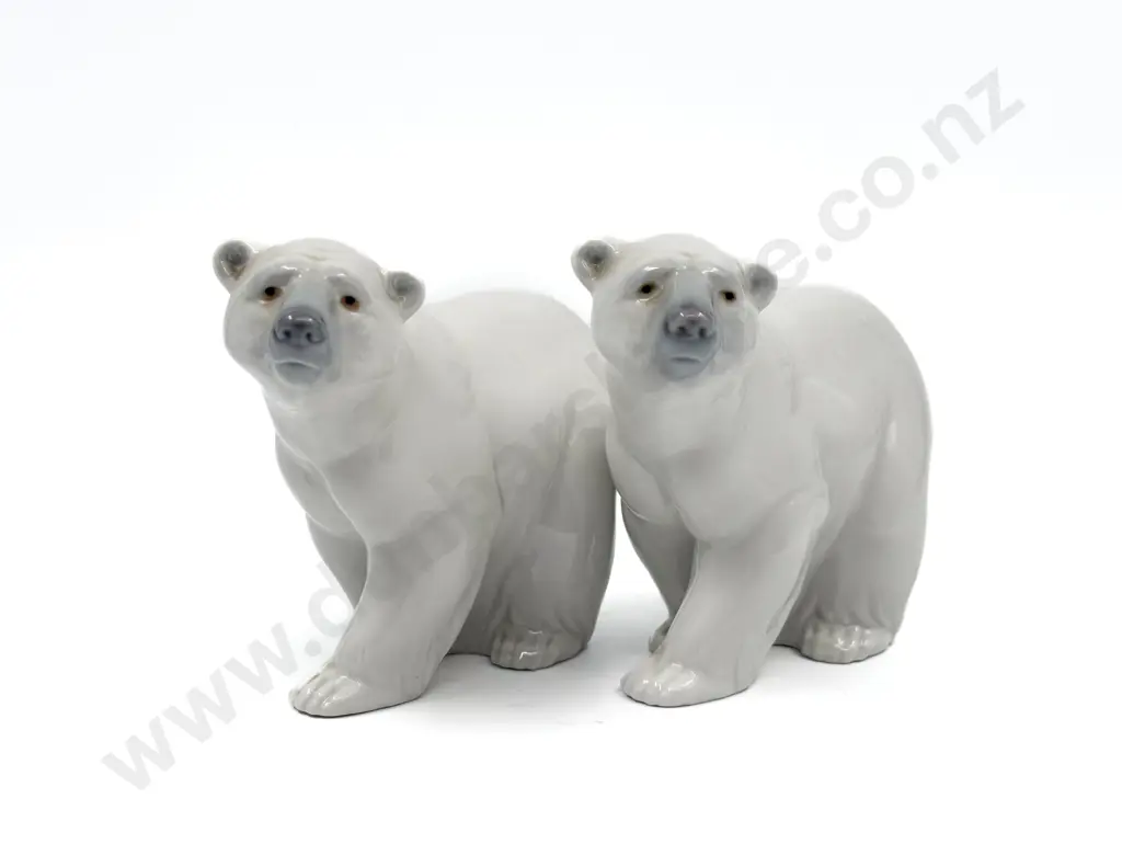 Two Lladro Polar Bears Image 1++