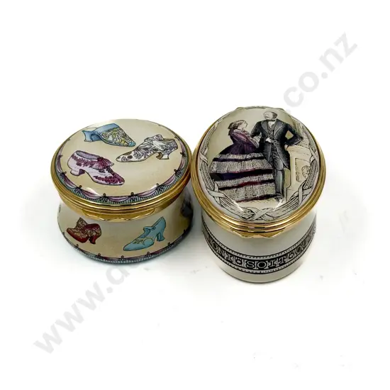 Two Halcyon Days Trinket Boxes
