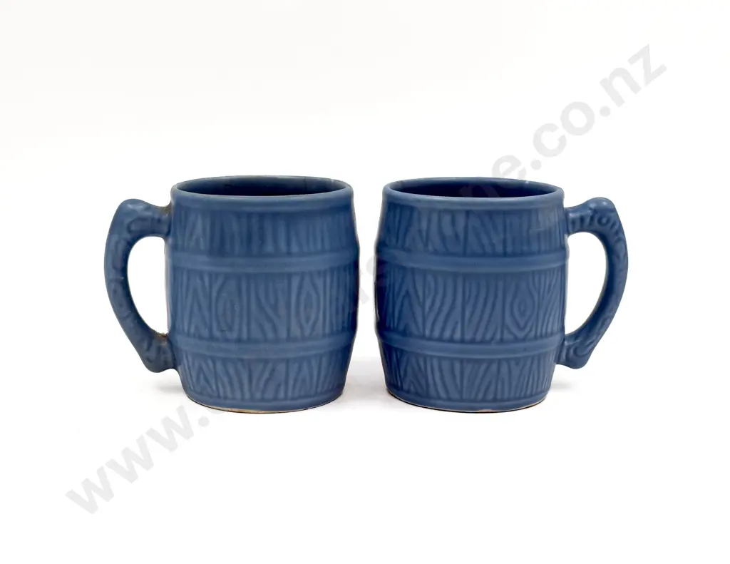 Pair of Sylvac Barrel Mugs Image 1++