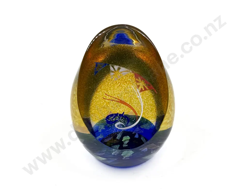 Caithness Art Glass "75th Anniversary" Art Glass Paperweight Image 1++