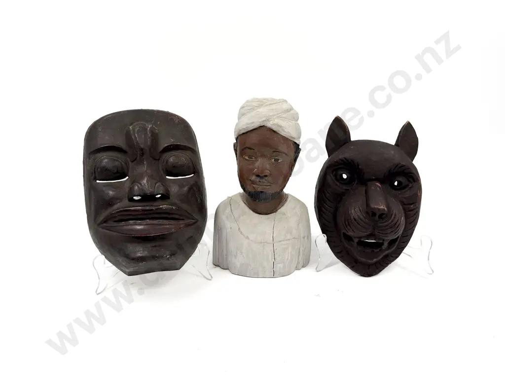 Sudanese Bust and Assorted Masks Image 1++