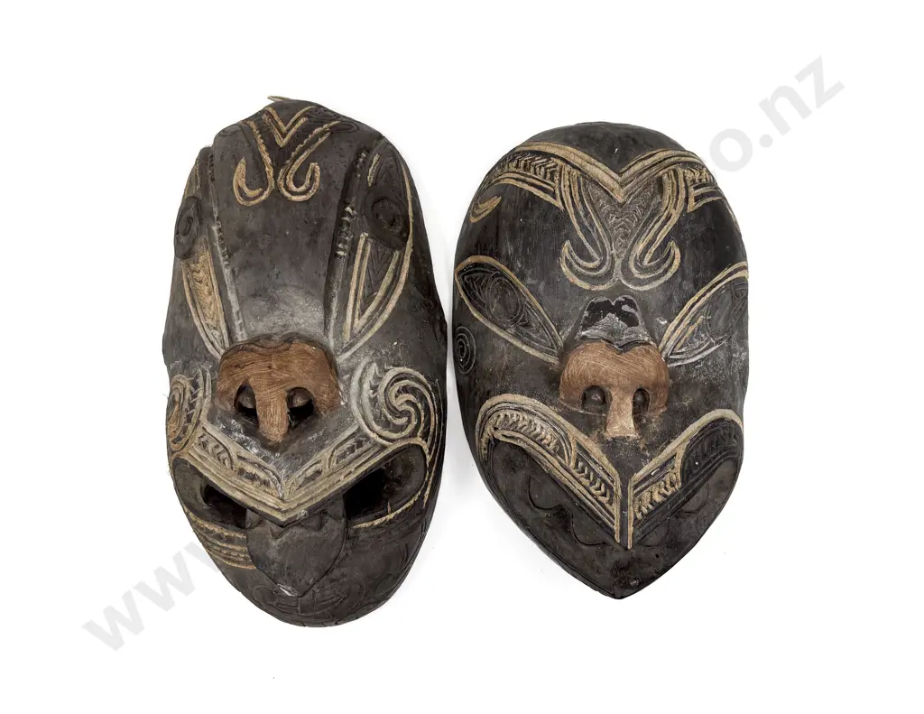 Two Maori Masks Image 1++