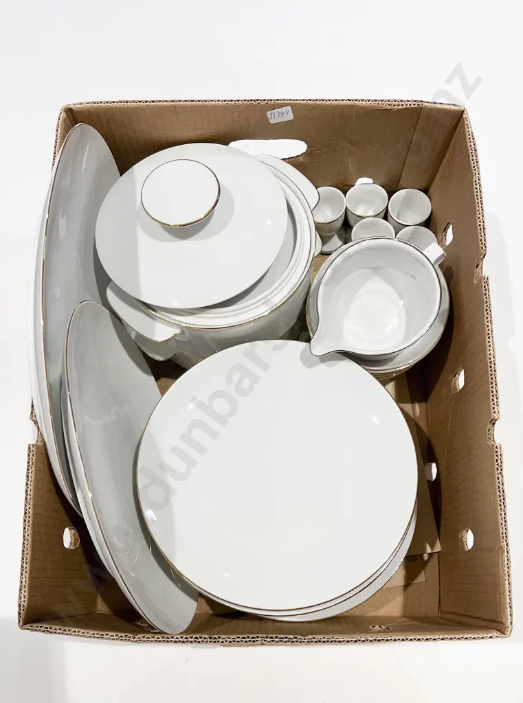 Qty of Assorted White China Including Thomas Image 1++