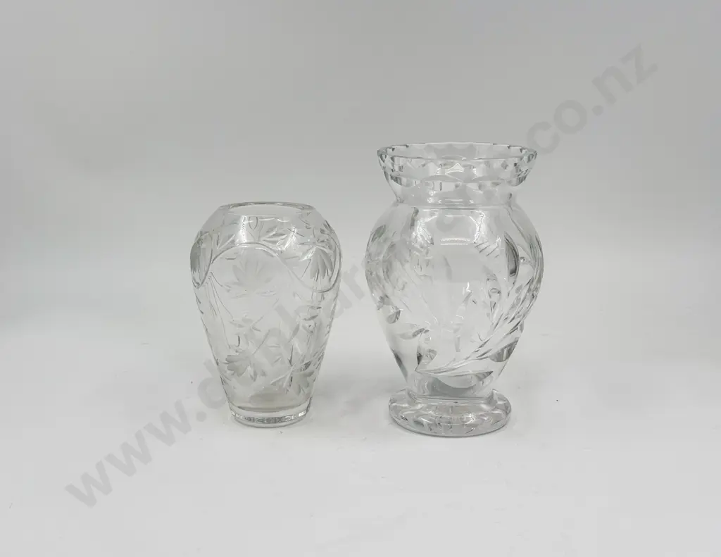 Small Royal Doulton Crystal Vase and other Crystal Vase Image 1++