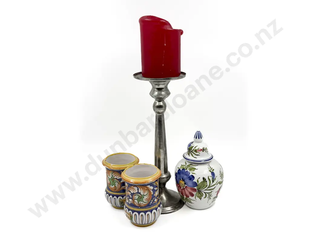 Large Candle Stand and Assorted Vases etc Image 1++