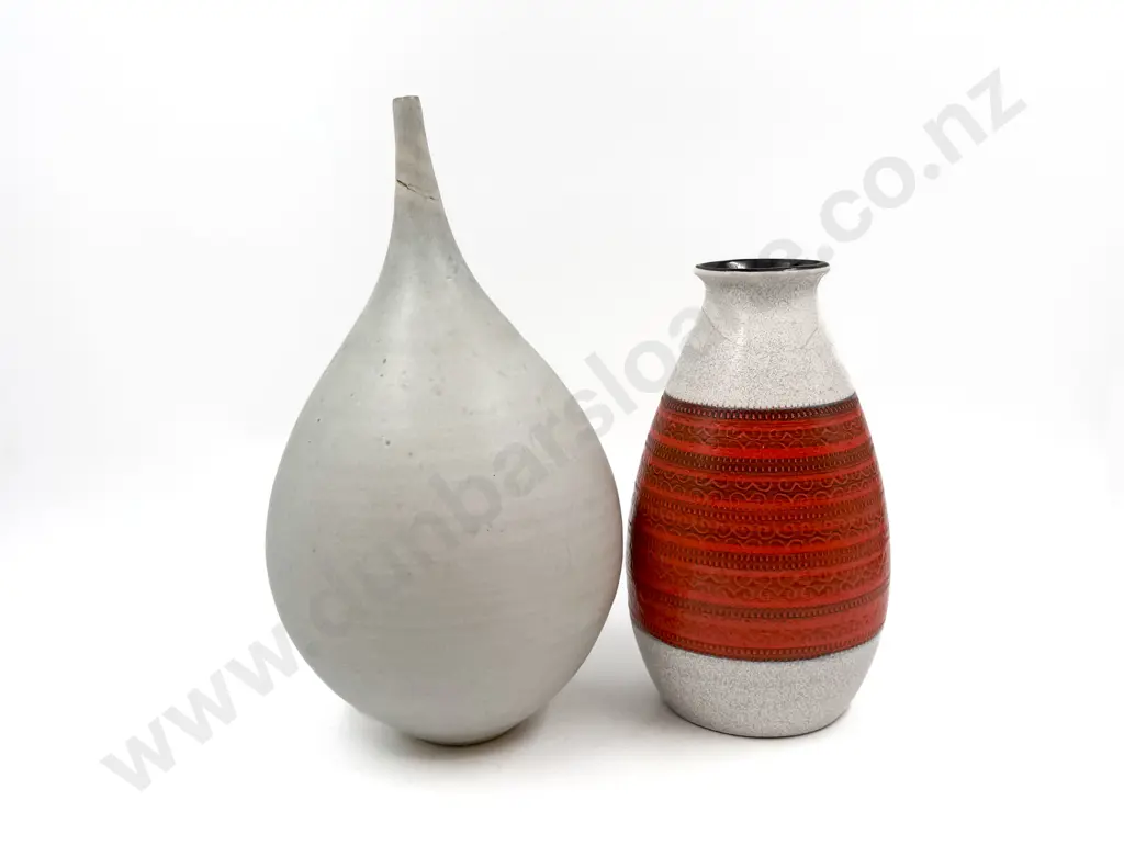 Richard Cadness Vase and German Pottery Vase (faults to both) Image 1++
