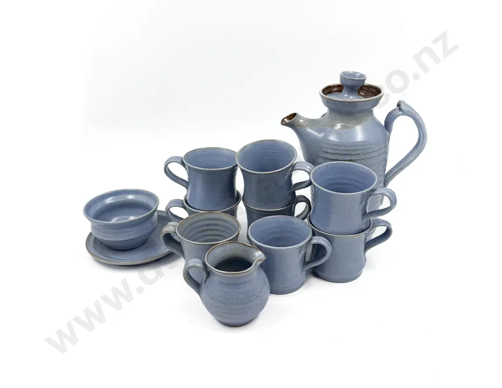 Glazed Pottery Part Coffee Set Image 1++