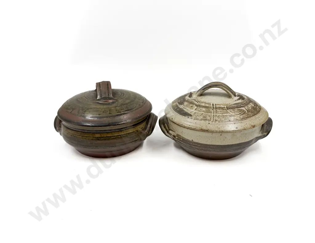 Two Peter Stitchbury Lidded Casseroles Image 1++